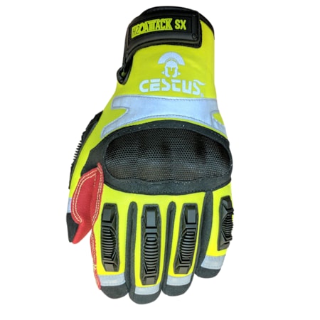Cestus ANSI Cut A5 Swift Water Rescue Gloves, Skid-X Rough
